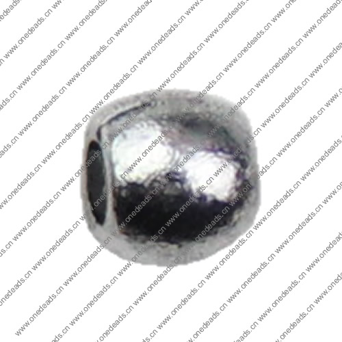Beads. Fashion Zinc Alloy jewelry findings.5x6mm. Hole size:3mm. Sold by KG