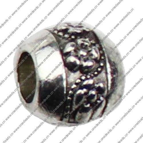 Europenan style Beads. Fashion jewelry findings.9x10mm, Hole size:5mm. Sold by KG