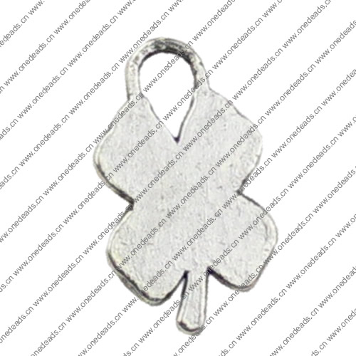 Pendant. Fashion Zinc Alloy jewelry findings. Leaf 9x16mm. Sold by KG