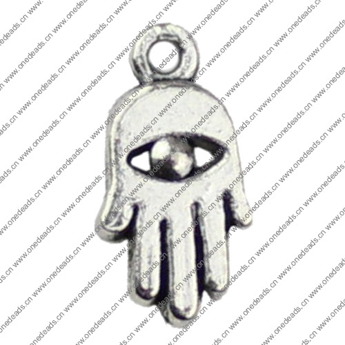 Pendant. Fashion Zinc Alloy jewelry findings. Hands 8x16mm. Sold by KG