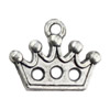 Pendant. Fashion Zinc Alloy jewelry findings. Crown 14x16mm. Sold by KG