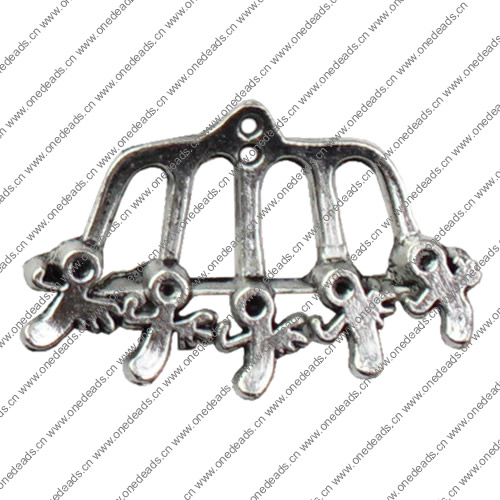 Pendant. Fashion Zinc Alloy jewelry findings.28x18mm. Sold by KG