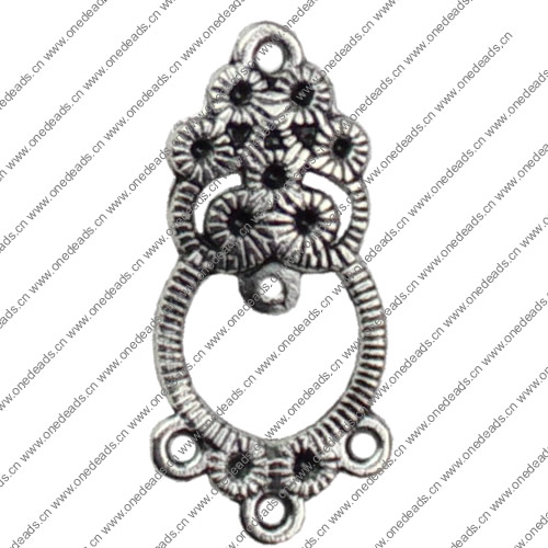 Connector. Fashion Zinc Alloy Jewelry Findings.12x25mm. Sold by KG  