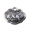 Pendant. Fashion Zinc Alloy jewelry findings. 14x11mm. Sold by KG
