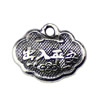 Pendant. Fashion Zinc Alloy jewelry findings. 14x11mm. Sold by KG