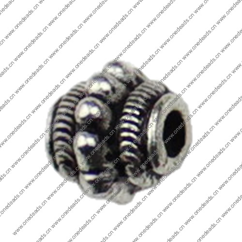 Beads. Fashion Zinc Alloy jewelry findings.7x8mm. Hole size:2mm. Sold by KG