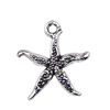 Pendant. Fashion Zinc Alloy jewelry findings. Starfish 17x19mm. Sold by KG
