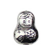 Beads. Fashion Zinc Alloy jewelry findings.8x11mm. Hole size:1mm. Sold by KG
