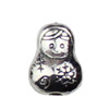 Beads. Fashion Zinc Alloy jewelry findings.8x11mm. Hole size:1mm. Sold by KG