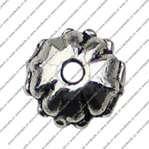 Beads Caps. Fashion Zinc Alloy Jewelry Findings.11x11mm Hole size:2.5mm. Sold by KG