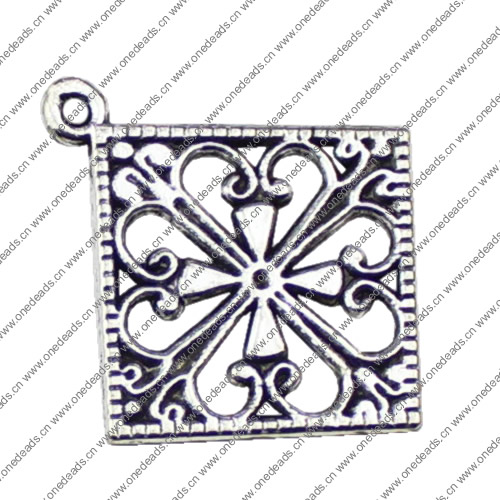 Pendant. Fashion Zinc Alloy jewelry findings. 22x31mm. Sold by KG