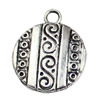 Pendant. Fashion Zinc Alloy jewelry findings. 12x21mm. Sold by KG
