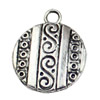 Pendant. Fashion Zinc Alloy jewelry findings. 12x21mm. Sold by KG