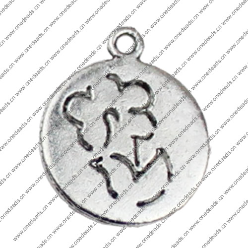 Pendant. Fashion Zinc Alloy jewelry findings. 16x18mm. Sold by KG
