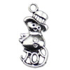 Pendant. Fashion Zinc Alloy jewelry findings. Snowman 12x28mm. Sold by KG
