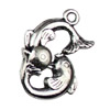 Pendant. Fashion Zinc Alloy jewelry findings. Animal 19x25mm. Sold by KG
