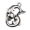 Pendant. Fashion Zinc Alloy jewelry findings. Animal 19x25mm. Sold by KG