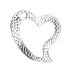 Pendant. Fashion Zinc Alloy jewelry findings. Heart 58x64mm. Sold by KG