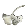 Pendant. Fashion Zinc Alloy jewelry findings. Leaf 46x32mm. Sold by KG