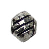 Beads. Fashion Zinc Alloy jewelry findings. 5.5x7mm. Hole size:2mm. Sold by KG