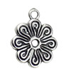 Pendant. Fashion Zinc Alloy jewelry findings. Flower 17.5x14mm. Sold by KG
