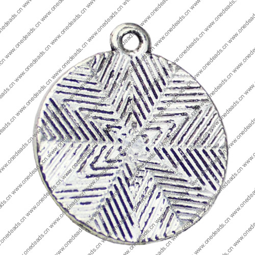 Pendant. Fashion Zinc Alloy jewelry findings. 25x22mm. Sold by KG