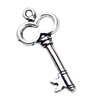 Pendant. Fashion Zinc Alloy jewelry findings. Key 29x13mm. Sold by KG