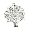 Pendant. Fashion Zinc Alloy jewelry findings. Tree 30x25mm. Sold by KG