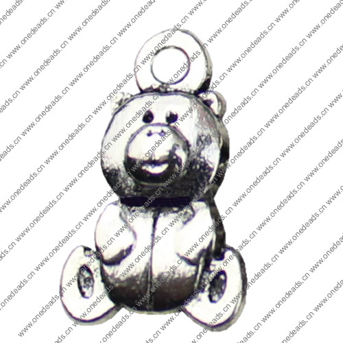 Pendant. Fashion Zinc Alloy jewelry findings. Animal  16x10mm. Sold by KG