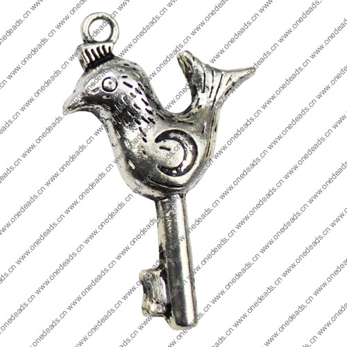 Pendant. Fashion Zinc Alloy jewelry findings. Animal 36x22mm. Sold by KG