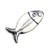 Pendant. Fashion Zinc Alloy jewelry findings. Animal 19x8.5mm. Sold by KG