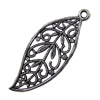 Pendant. Fashion Zinc Alloy jewelry findings. Leaf 43x42mm. Sold by KG
