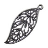 Pendant. Fashion Zinc Alloy jewelry findings. Leaf 43x42mm. Sold by KG