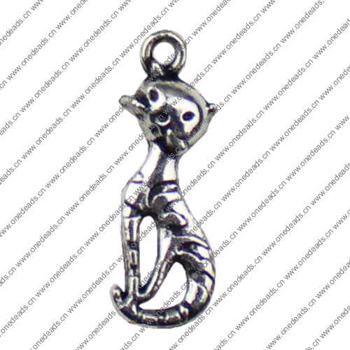 Pendant. Fashion Zinc Alloy jewelry findings. Animal 25x8mm. Sold by KG