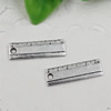 Pendant. Fashion Zinc Alloy jewelry findings.Ruler 11x13mm. Sold by KG
