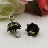 Pendant. Fashion Zinc Alloy jewelry findings. Umbrella 20x12mm. Sold by KG
