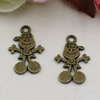 Pendant. Fashion Zinc Alloy jewelry findings. Girl Boy 27x12mm. Sold by KG