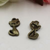 Pendant. Fashion Zinc Alloy jewelry findings. Animal 17x9mm. Sold by KG
