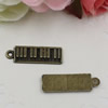 Pendant. Fashion Zinc Alloy jewelry findings. Electronic organ 26x8mm. Sold by KG
