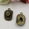 Pendant. Fashion Zinc Alloy jewelry findings. Hat 22x14mm. Sold by KG