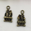 Pendant. Fashion Zinc Alloy jewelry findings. Building 20x10mm. Sold by KG
