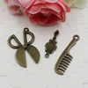 Pendant. Mixed Styles Bronze Color Fashion Zinc Alloy jewelry findings.18-36mm. Sold by KG
