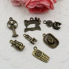 Pendant. Mixed Styles Bronze Color Fashion Zinc Alloy jewelry findings.18-36mm. Sold by KG
