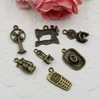 Pendant. Mixed Styles Bronze Color Fashion Zinc Alloy jewelry findings.18-36mm. Sold by KG