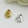 Pendant. Fashion Zinc Alloy jewelry findings. Drop 10x7mm. Sold by PC
