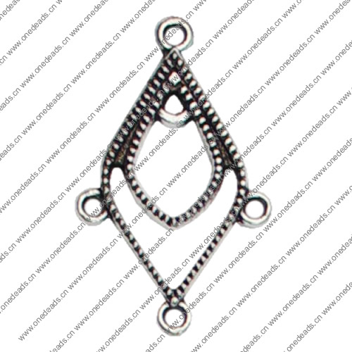 Connector. Fashion Zinc Alloy Jewelry Findings.33x19mm. Sold by KG 