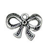 Pendant. Fashion Zinc Alloy jewelry findings. Bowknot 16x14mm. Sold by KG
