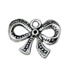 Pendant. Fashion Zinc Alloy jewelry findings. Bowknot 16x14mm. Sold by KG