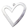 Pendant. Fashion Zinc Alloy jewelry findings. Heart 50x48.5mm. Sold by KG