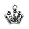 Pendant. Fashion Zinc Alloy jewelry findings. Crown 13x13mm. Sold by KG
